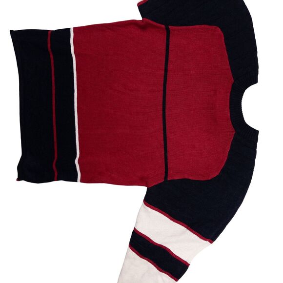 Vintage Y2K Spike Red Black Stripe Sweater Men’s M Side Zip Mallcore Streetwear - Picture 3 of 8